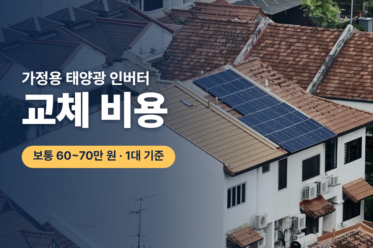 지붕에 태양광 패널을 단 주택가